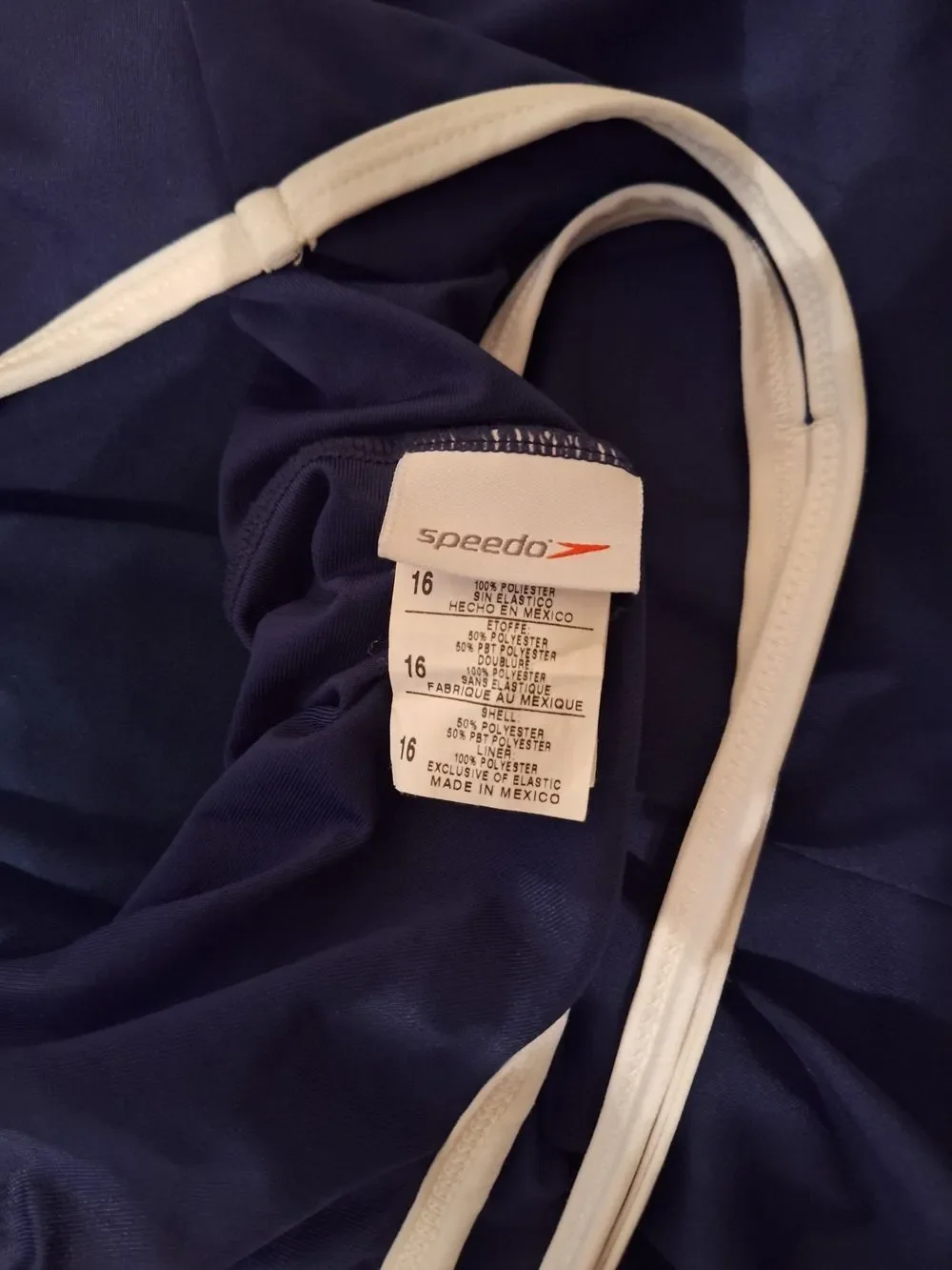 Speedo Navy One-Piece Swim Bodysuit